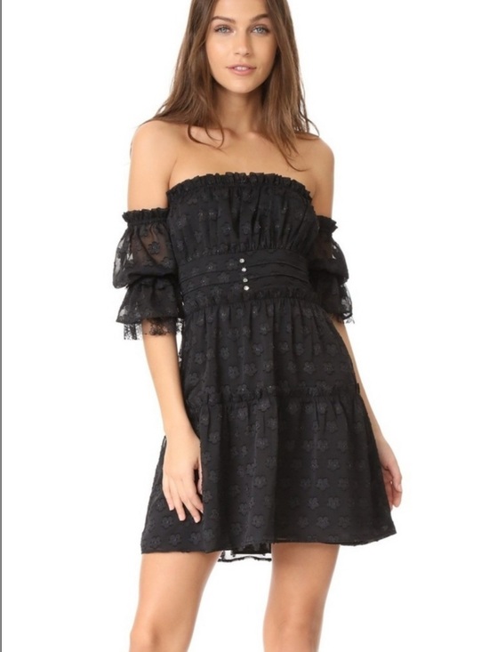 For Love And Lemons Dresses & Skirts - NEW! For Love & Lemons Off-Shoulder Black Mini Dress